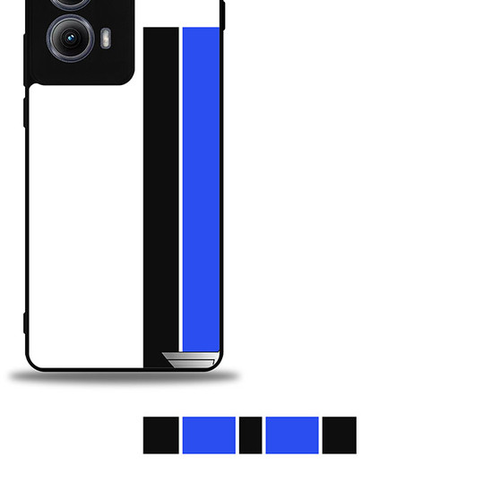 Mini Cooper Black And Blue Motorola Moto Edge Case