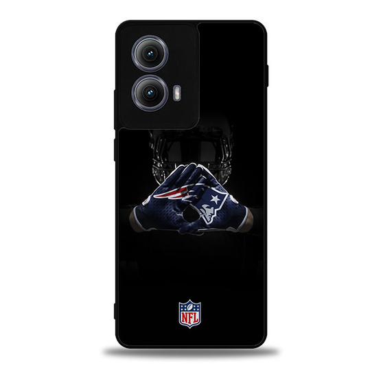 New England Patriots American football Gloves Motorola Moto Edge Case