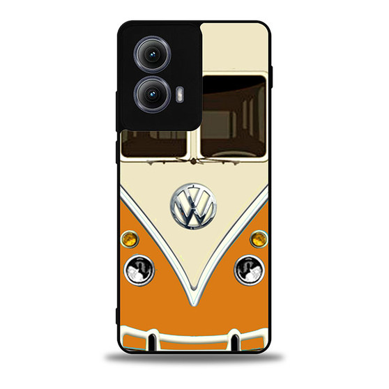 orange vw retro bus Motorola Moto Edge Case