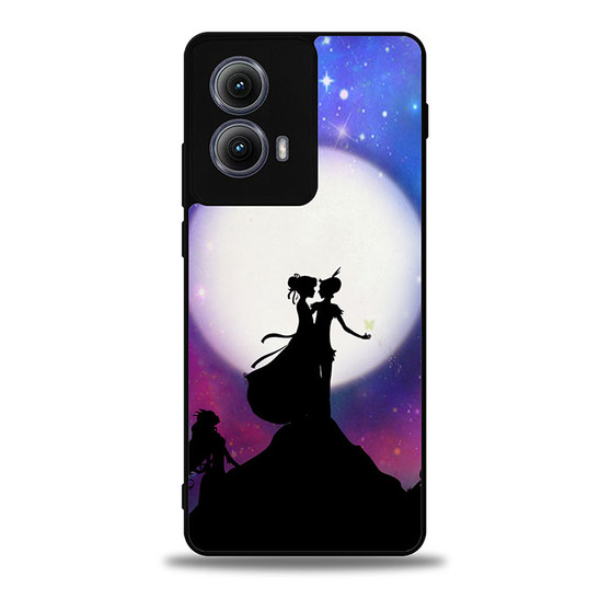 peterpan vintage moon stars Motorola Moto Edge Case