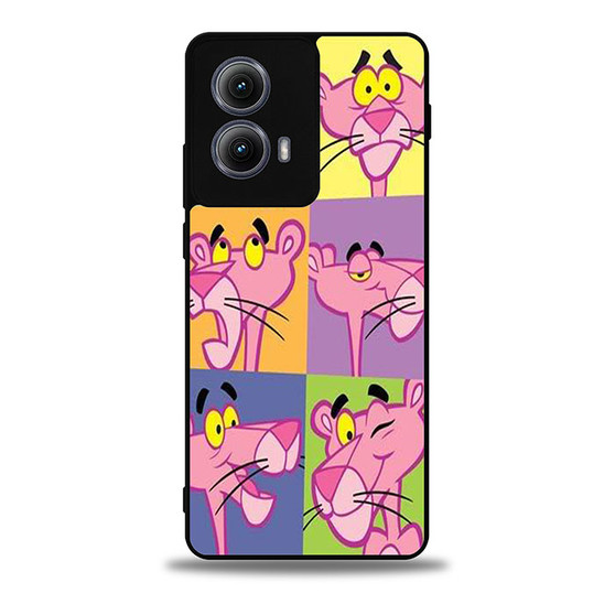 Pink Panther Faces Motorola Moto Edge Case