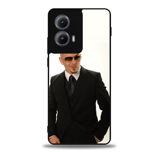 Pitbull in Black Motorola Moto Edge Case