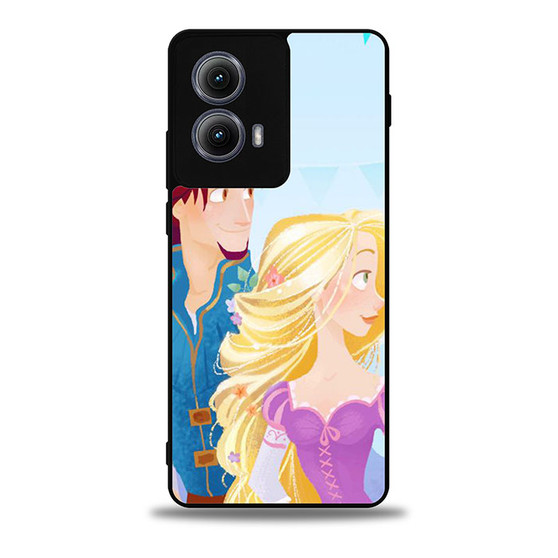 Rapunzel and her lover disney tangled Motorola Moto Edge Case