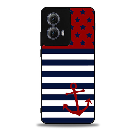 reverse american flag anchor Motorola Moto Edge Case