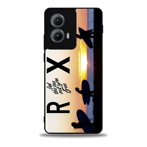 Roxy Let The Sea Set You Free Motorola Moto Edge Case