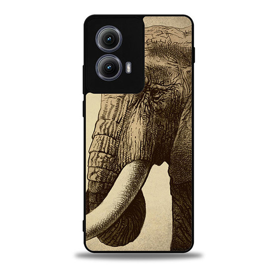 Sad Elephant Motorola Moto Edge Case