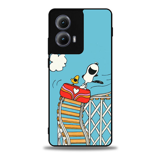 Snoopy rollercoaster Motorola Moto Edge Case