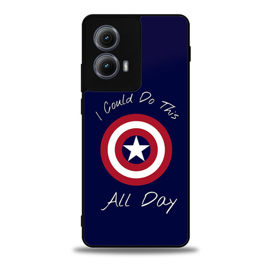 Steve Rogers Captain America Quote Motorola Moto Edge Case