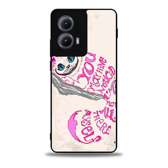 The Cheshire Cat Quotes Motorola Moto Edge Case