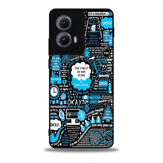 The fault in our stars collage Motorola Moto Edge Case
