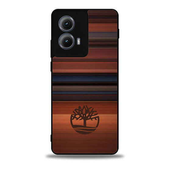Timberland Wood Colour Motorola Moto Edge Case