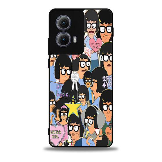 Tina Belcher collage Motorola Moto Edge Case