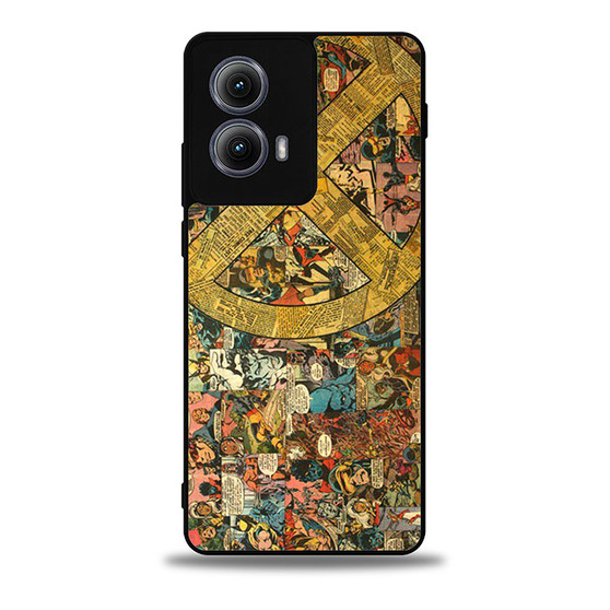 X-Men Comic Pattern Motorola Moto Edge Case
