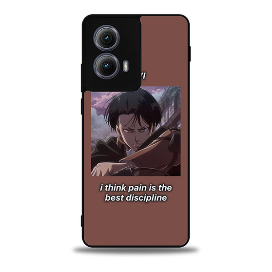 Attack on Titan Levi Quotes Motorola Moto Edge Case