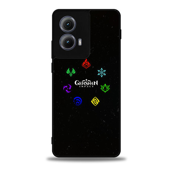 Genshin Impact Elements Motorola Moto Edge Case
