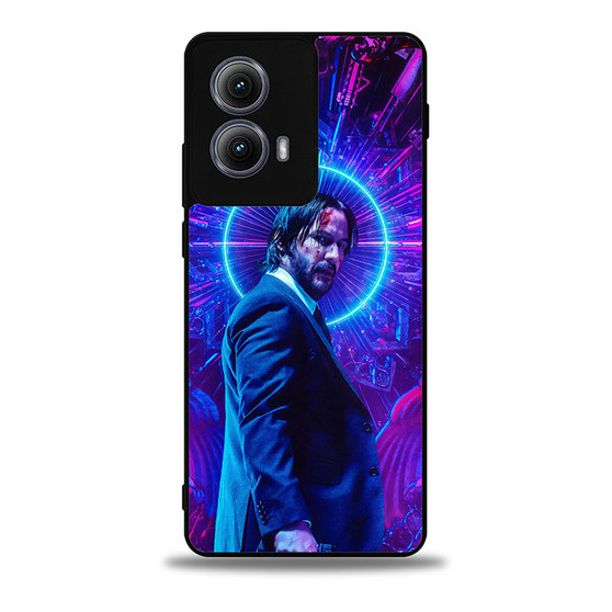 John Wick in Neon Motorola Moto Edge Case