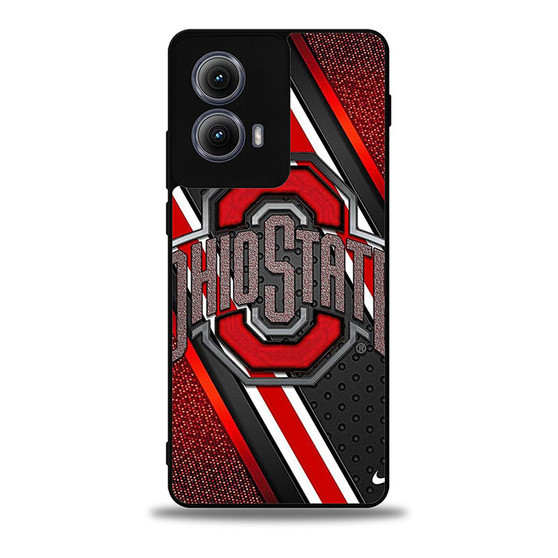 Ohio State Metalic Motorola Moto Edge Case