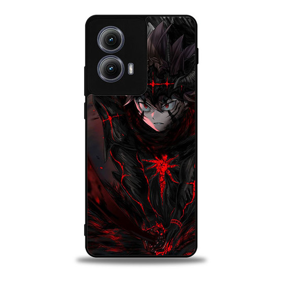 Black Clover Asta Motorola Moto Edge Case