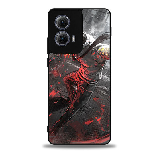 Denji Devil Mode in Rain Motorola Moto Edge Case