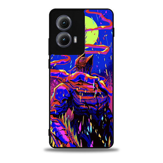 Denji Devils Mode in Abstract Motorola Moto Edge Case