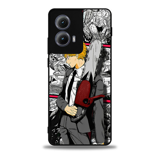 Denji in Comic Art Motorola Moto Edge Case