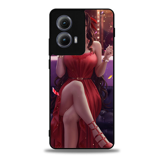 Final Fantasy VII Remake Aerith art Motorola Moto Edge Case
