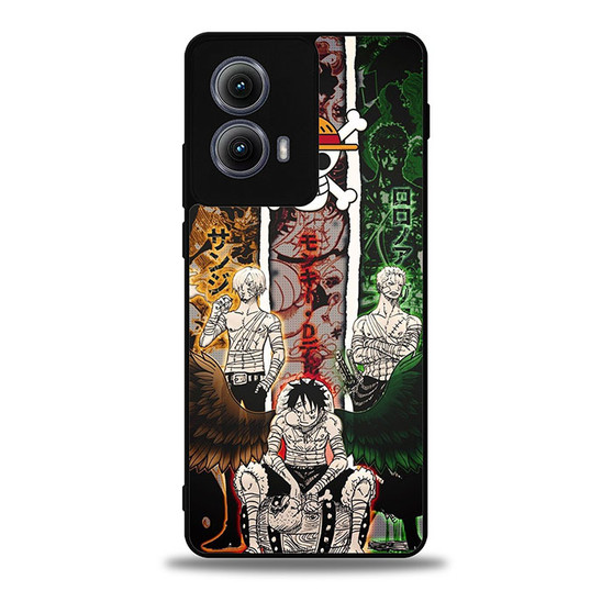 One Piece Luffy Zoro Sanji Motorola Moto Edge Case