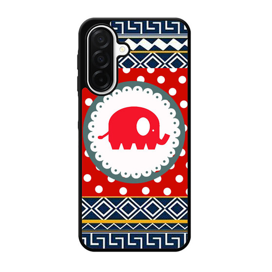Cute Red Elephant Polkadots Aztec Samsung Galaxy A26 5G Case