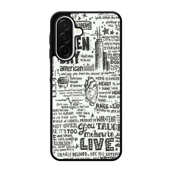 Green Day Lyrics Samsung Galaxy A26 5G Case
