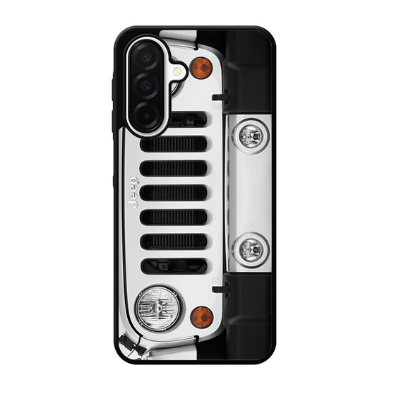 Jeep Wrangler White Samsung Galaxy A26 5G Case