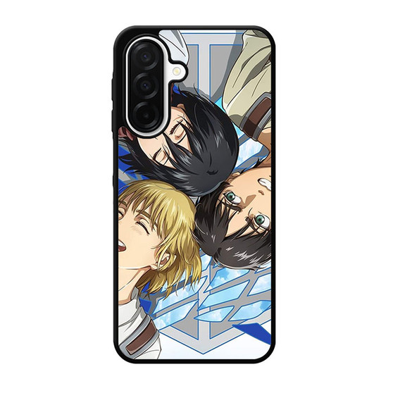 Attack on Titan Eren Mikasa Armin Smile Samsung Galaxy A26 5G Case