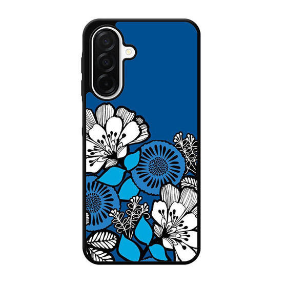 Blue Flora Motif Samsung Galaxy A26 5G Case