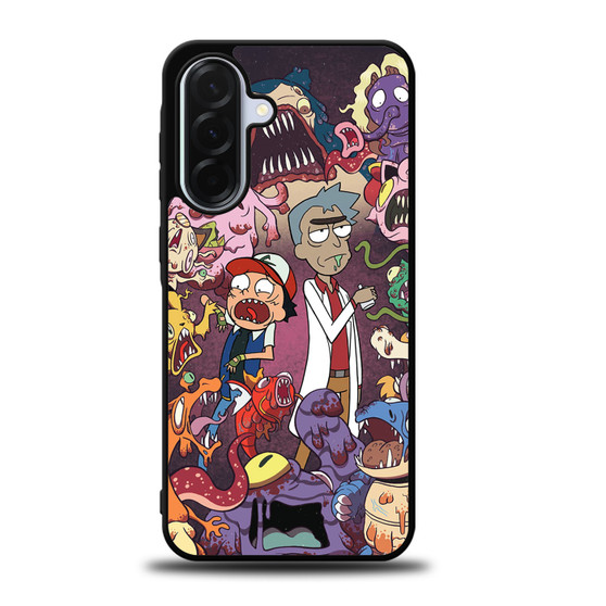 Rick and Mort Pokemon Style Samsung Galaxy A36 5G Case