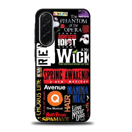 brodway musical collage Samsung Galaxy A36 5G Case