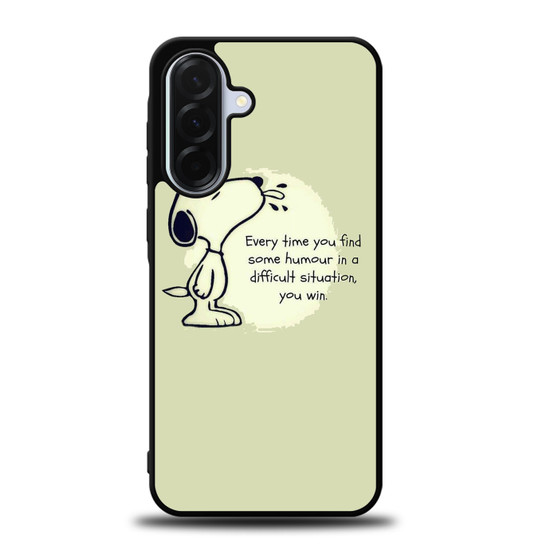 Snoopy Quotes Samsung Galaxy A36 5G Case