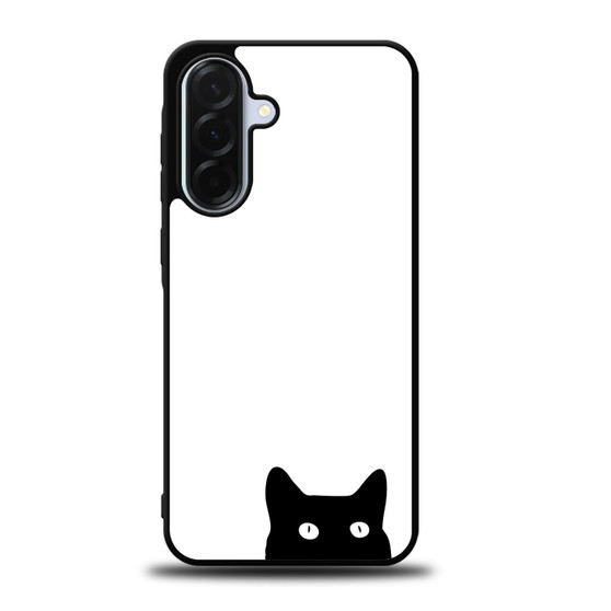 Watching black cat Samsung Galaxy A36 5G Case