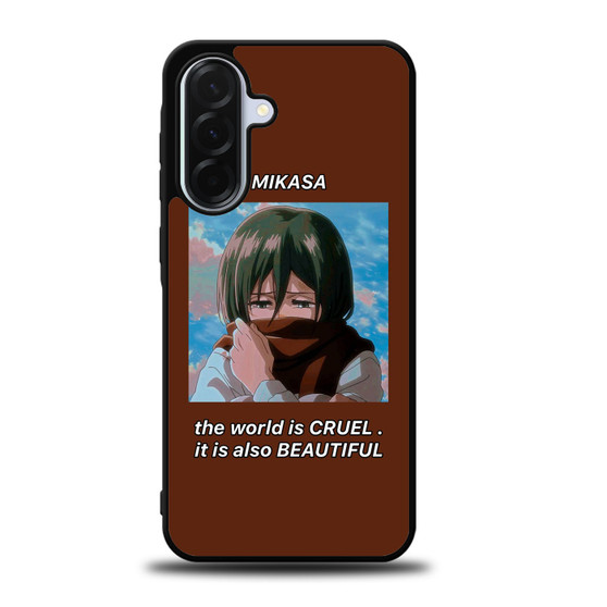 Attack On Titan Mikasa Quotes 1 Samsung Galaxy A36 5G Case