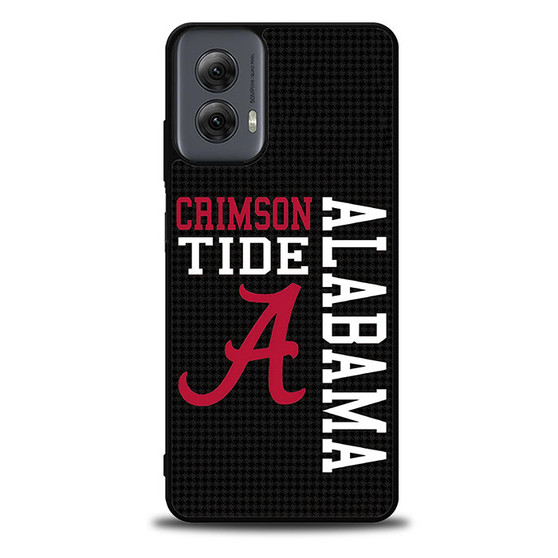 Alabama Cromson Tide in Black Motorola Moto G Power Case