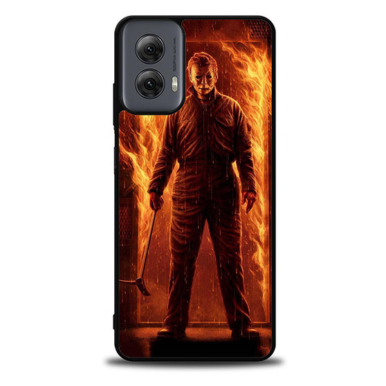 Michael myers on fire Motorola Moto G Power Case
