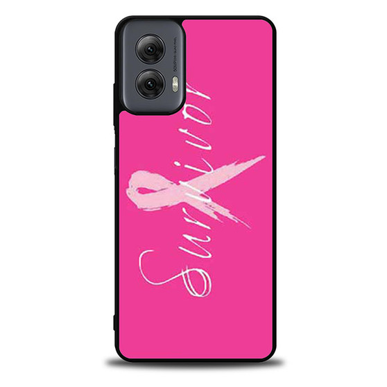Breast Cancer survivor pink Motorola Moto G Power Case