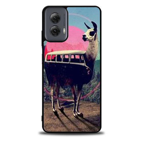 llama retro bus Motorola Moto G Power Case