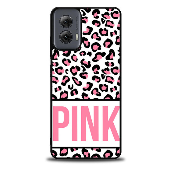 Pink Custom Leopard Motorola Moto G Power Case