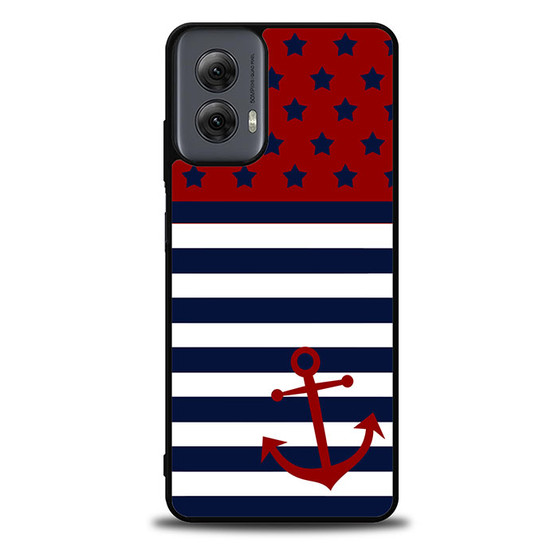 reverse american flag anchor Motorola Moto G Power Case