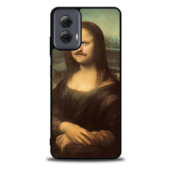 ron swanson monalisa Motorola Moto G Power Case