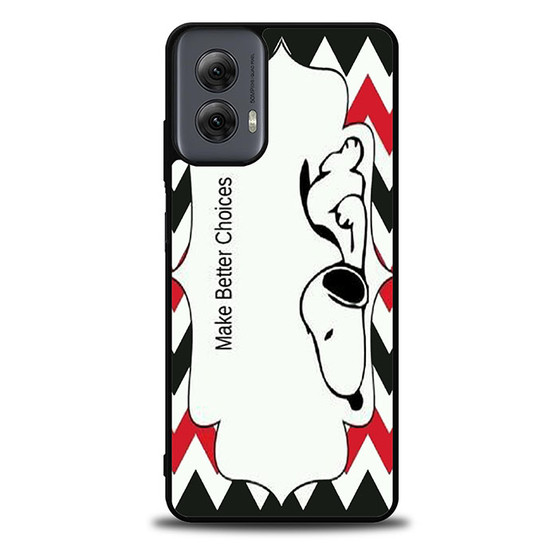 Snoopy Make Better Choice Motorola Moto G Power Case