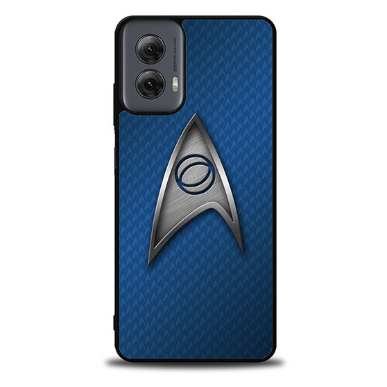Star Trek Logo Blue Metal Motorola Moto G Power Case