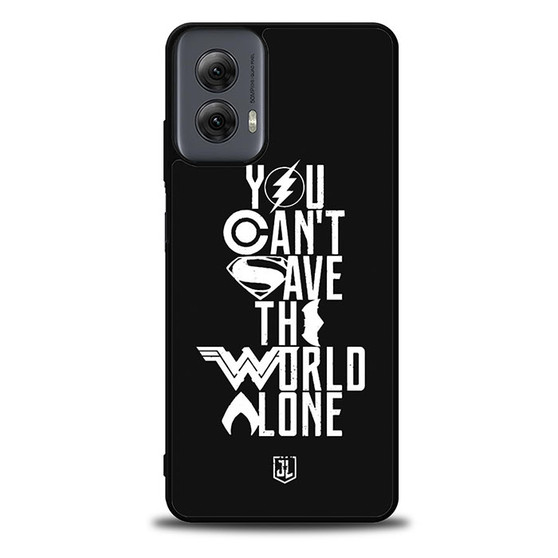 You Cant Save The World Alone Justice League Motorola Moto G Power Case