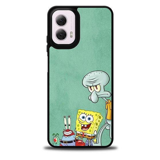 Spongebob Mr Krab Squidward and Plankton Motorola Moto G 5G 2024/ Moto G 5G 2025 Case