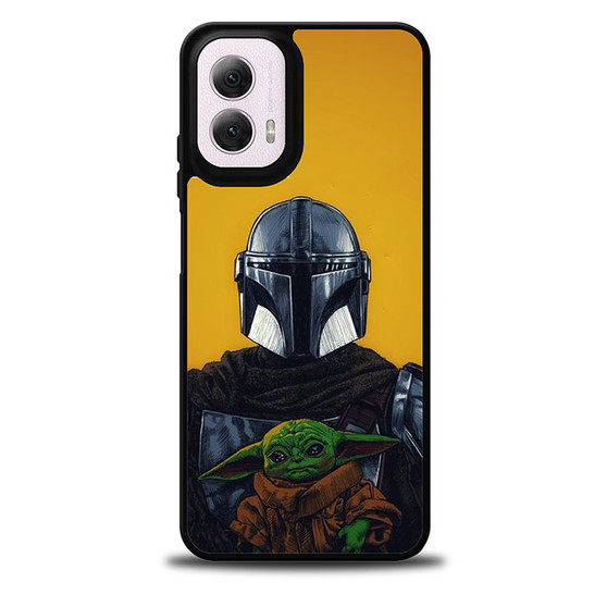 The Mandalorian Boba Fett and Baby Yoda Art Motorola Moto G 5G 2024/ Moto G 5G 2025 Case