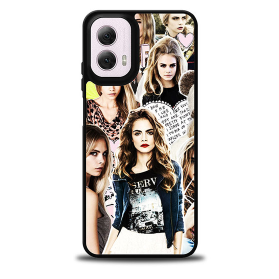 Cara Delevingne Collage Motorola Moto G 5G 2024/ Moto G 5G 2025 Case